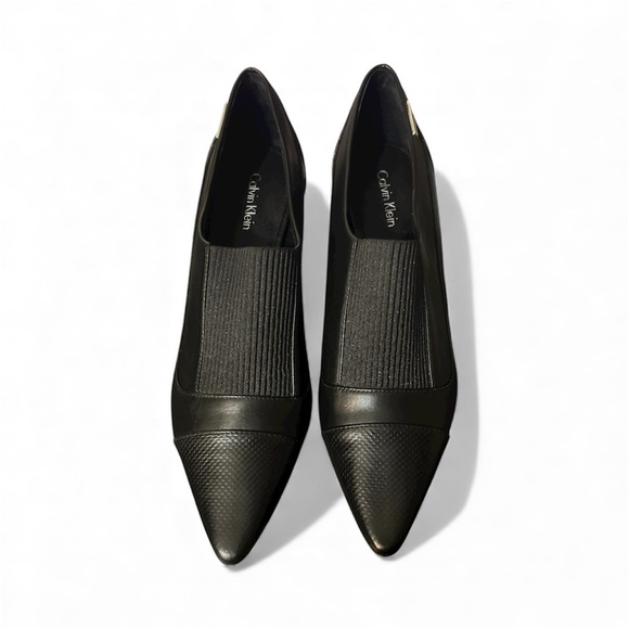 Calvin Klein Greta Elegant Black Women's Heels Booties sz 7 - Picture 2 of 6